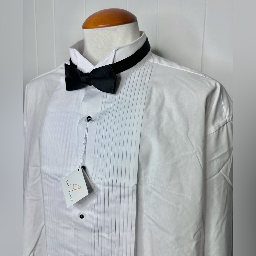 NWT Neil Allyn Tuxedo Shirt w/ Bow Tie